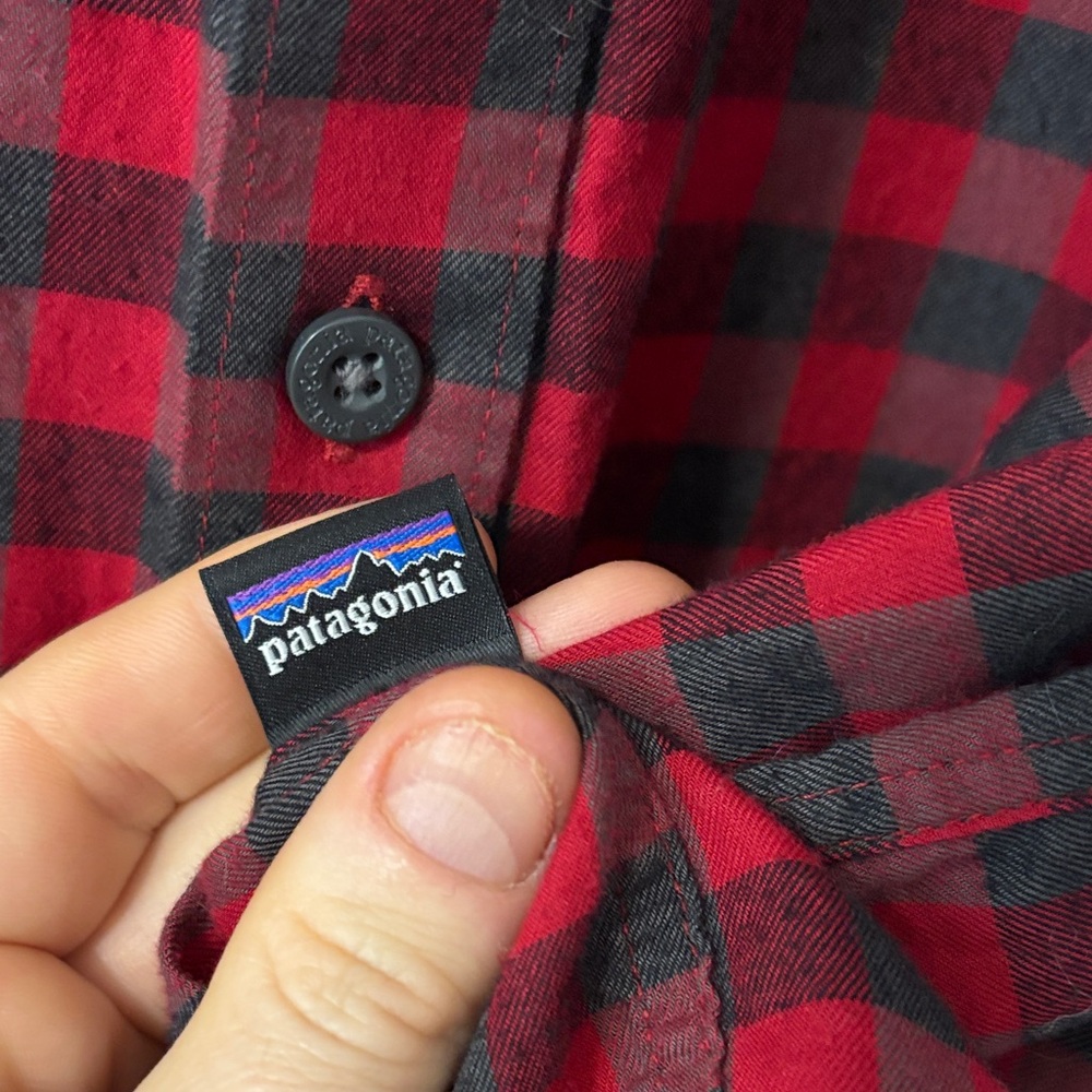 Patagonia Flannel Organic Cotton Shirt Men's Medium - Picture 3 of 3